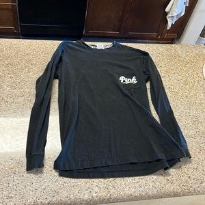 PINK Logo Black Long Sleeve